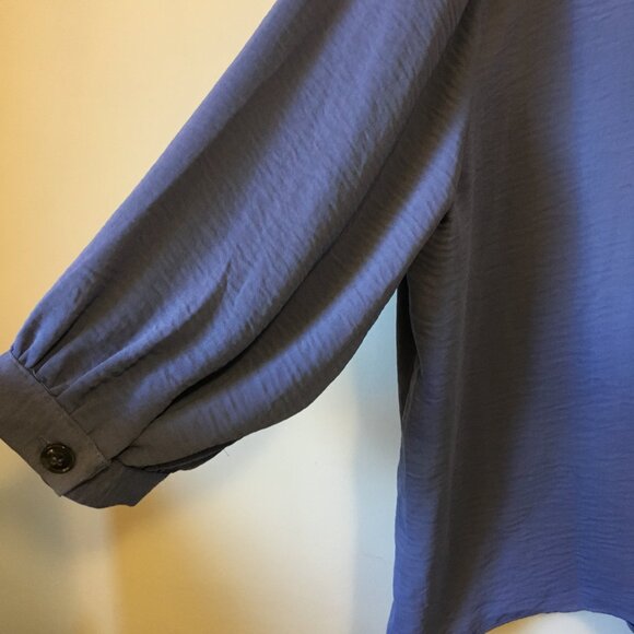 NWOT Purple BlueTie Hem Half Sleeve Blouse - Picture 8 of 16
